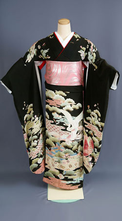 本振袖 貸衣装レンタル 黒系