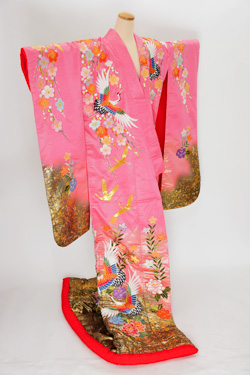 赤色系 色打掛レンタル 右前