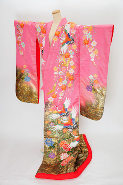 赤色系 色打掛 左前