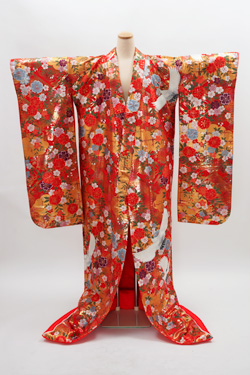 赤色系 色打掛レンタル 正面