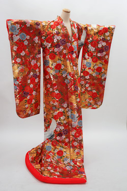 赤色系 色打掛レンタル 右前