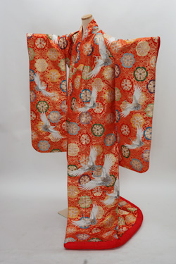 朱系 色打掛 左前