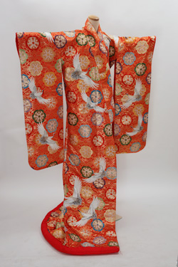 朱系 色打掛 右前