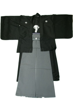 紋付袴(小学校卒業式・小学生12歳)　貸衣装レンタル　金色系