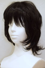 医療用かつら(医療用ウイッグ)ミドルブラック