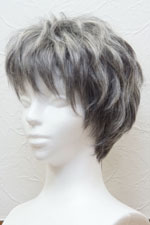 医療用かつら(医療用ウイッグ)ウエーブ白髪60%