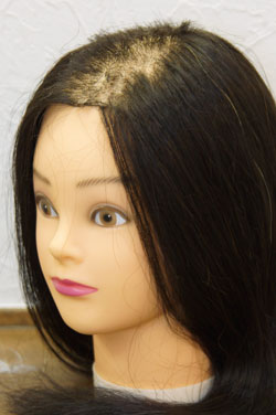 ヘアピース 装着前 仙台市理容室・美容室ロイヤル